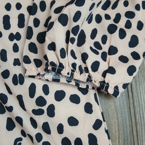 Silky Pattern Print Button Down Front Blouse Top - Picture 7 of 11